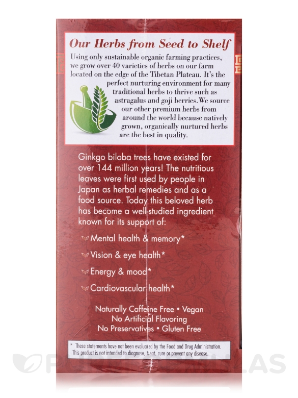 Absolute Gingko Biloba™ Herbal Tea - 20 Tea Bags - Alternate View 4