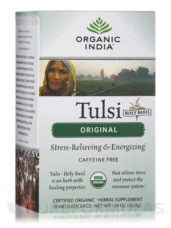 Tulsi Original Tea - Single Bags - 1 Box of 18 Bags (1.14 oz / 32.4 Grams)