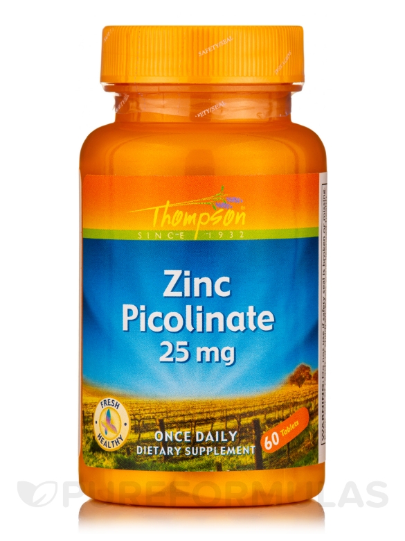 Zinc Picolinate 25 mg - 60 Tablets