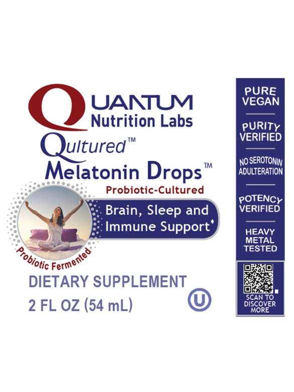 Qultured™ Melatonin Drops™ - 2 fl. oz (54 ml) - Alternate View 1