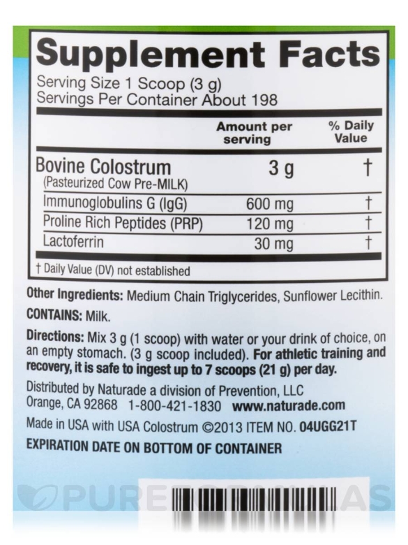 Colostrum Plus® Powder - 21 oz (595.3 Grams) - Alternate View 3