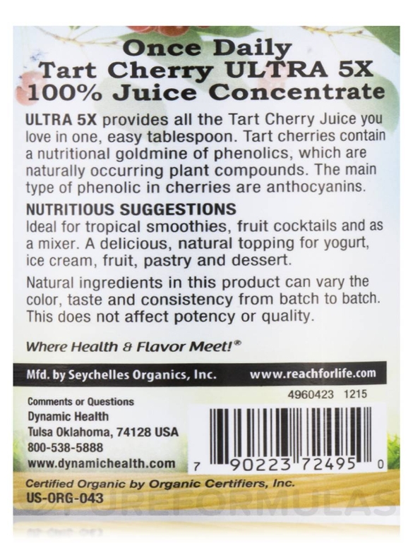 Organic Tart Cherry Ultra 5x 100% Juice Concentrate - 16 fl. oz (473 ml) - Alternate View 4