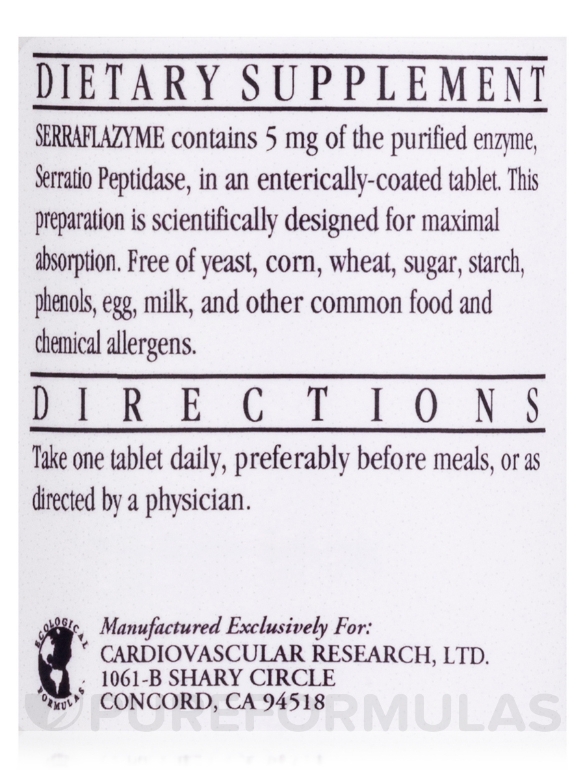 Serraflazyme - 100 Tablets - Alternate View 4