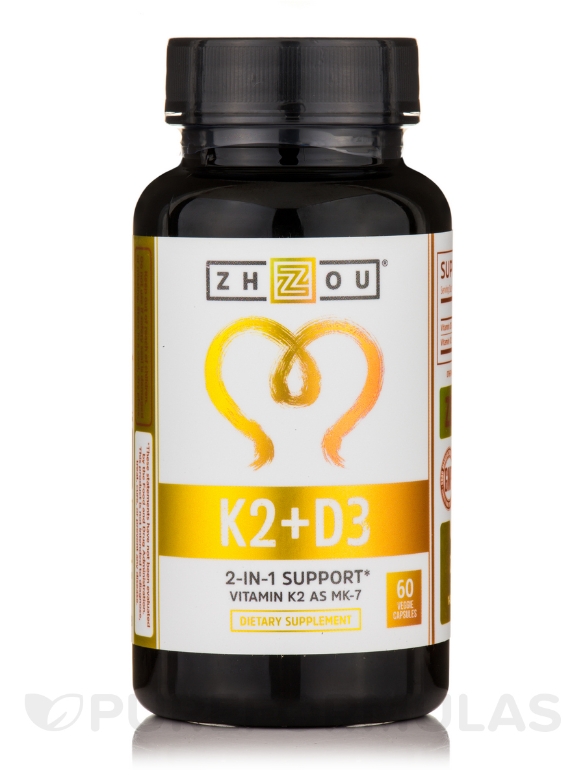 Vitamin K2 + D3 - 60 Veggie Capsules