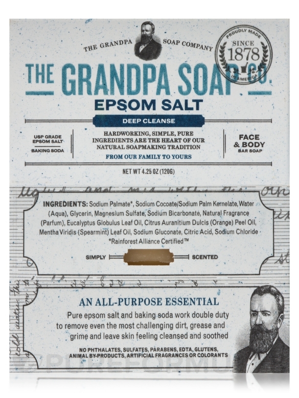 Epsom Salt Bar Soap - 4.25 oz (120 Grams) - Alternate View 8