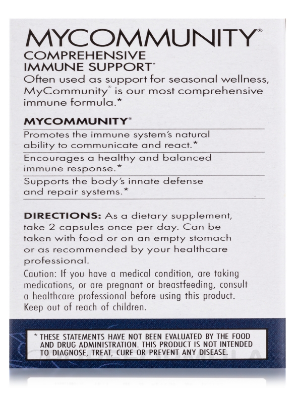 Organic MyCommunity® - 30 Capsules - Alternate View 8