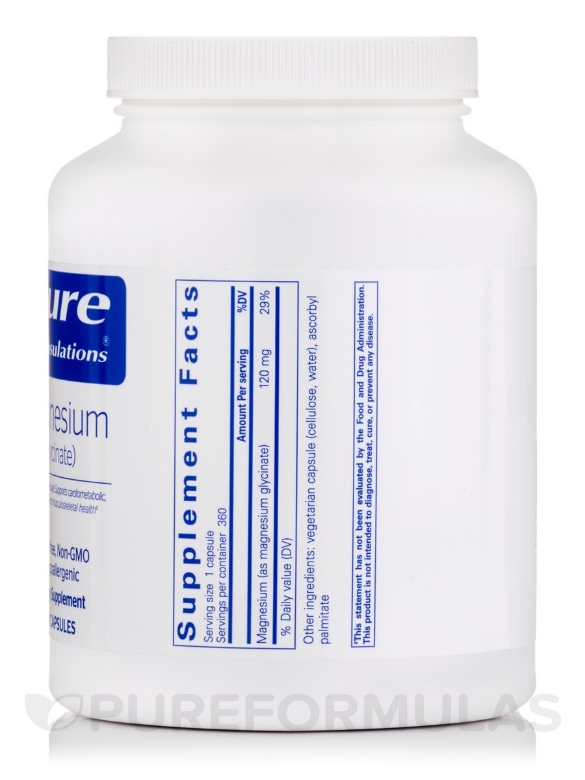 Magnesium (Glycinate) - 360 Capsules - Alternate View 1