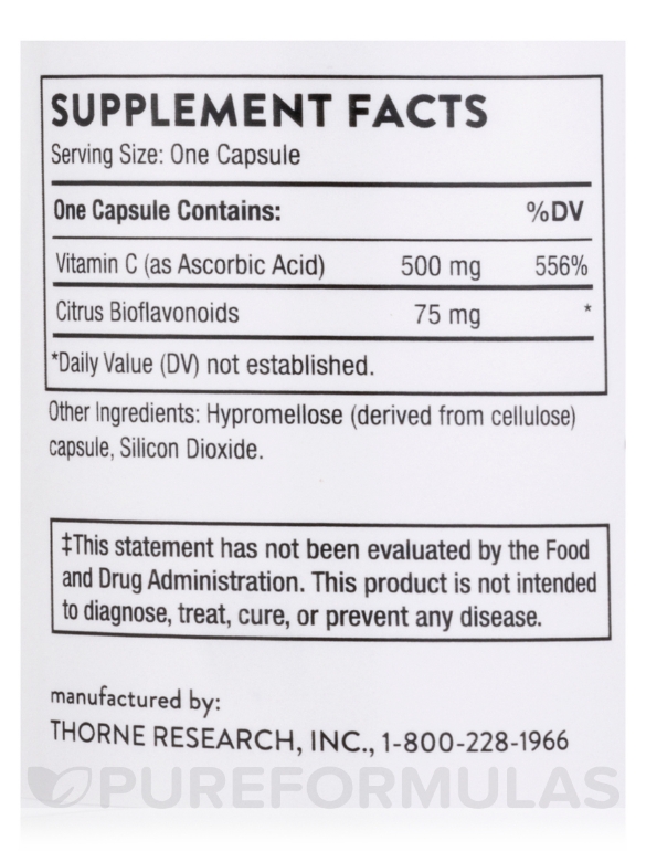 Vitamin C with Flavonoids - 90 Capsules - Alternate View 4