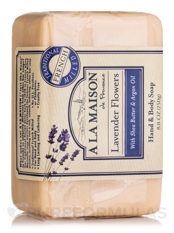 Lavender Flowers Soap Bar - 8.8 oz (250 Grams)