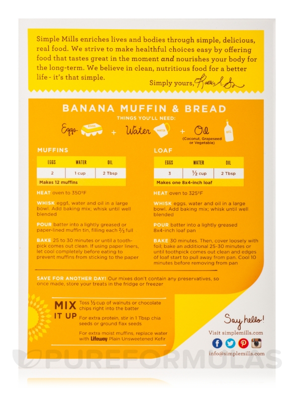 Almond Flour Banana Muffin Mix - 9 oz (255 Grams) - Alternate View 3