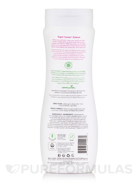 Super Leaves™ Shower Gel - Soothing White Tea Leaves - 16 fl. oz (473 ml) - Alternate View 1