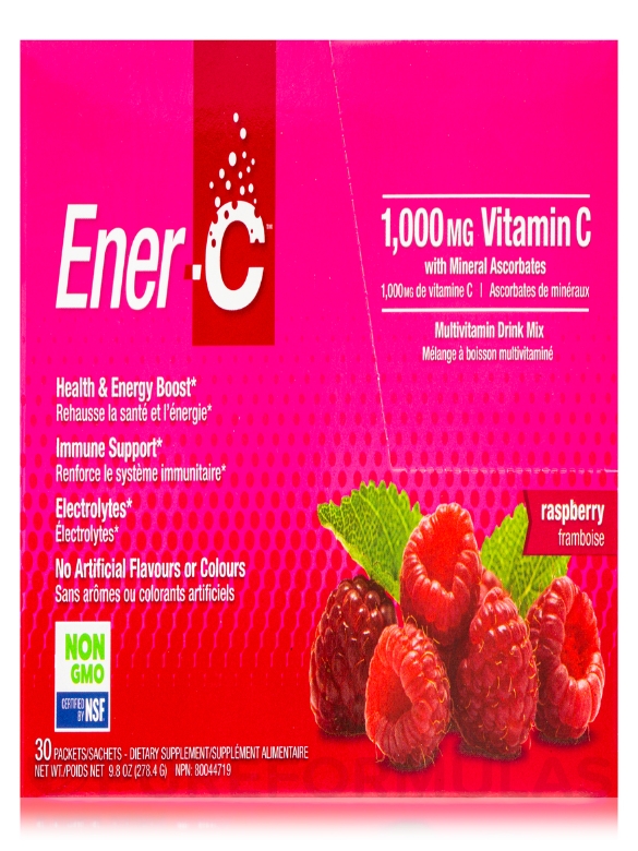 Ener-C Raspberry - 1 Box of 30 Packets - Alternate View 9