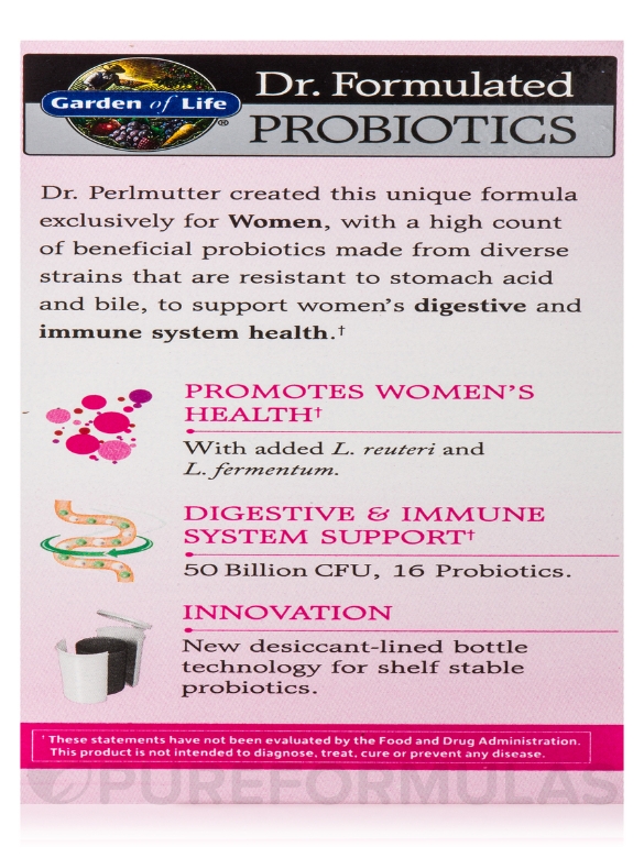 Dr. Formulated Probiotics Once Daily Women's - 30 Vegetarian Capsules - Alternate View 10