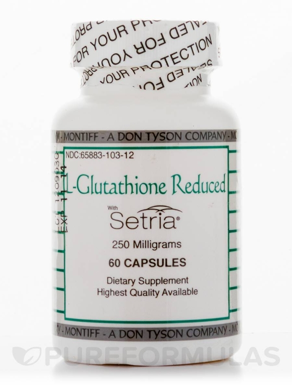 L-Glutathione Reduced with Setria 250 mg - 60 Capsules