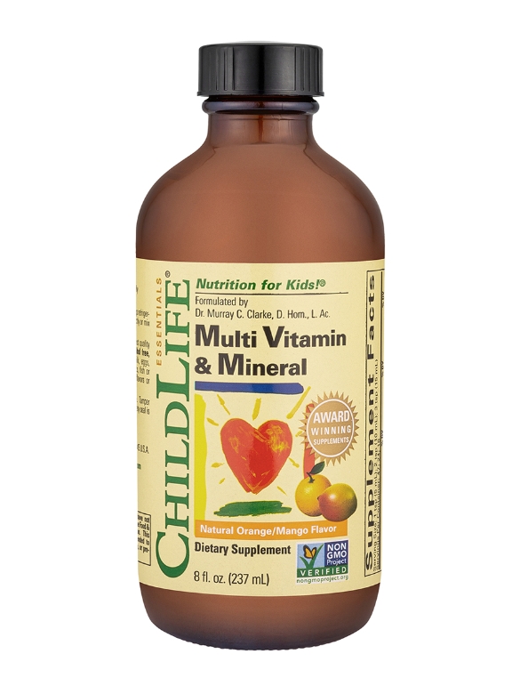 Multi-Vitamin & Mineral natural Orange/Mango Flavor - 8 fl. oz (237 ml)