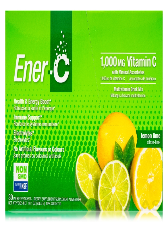 Ener-C Lemon Lime - 1 Box of 30 Packets - Alternate View 9