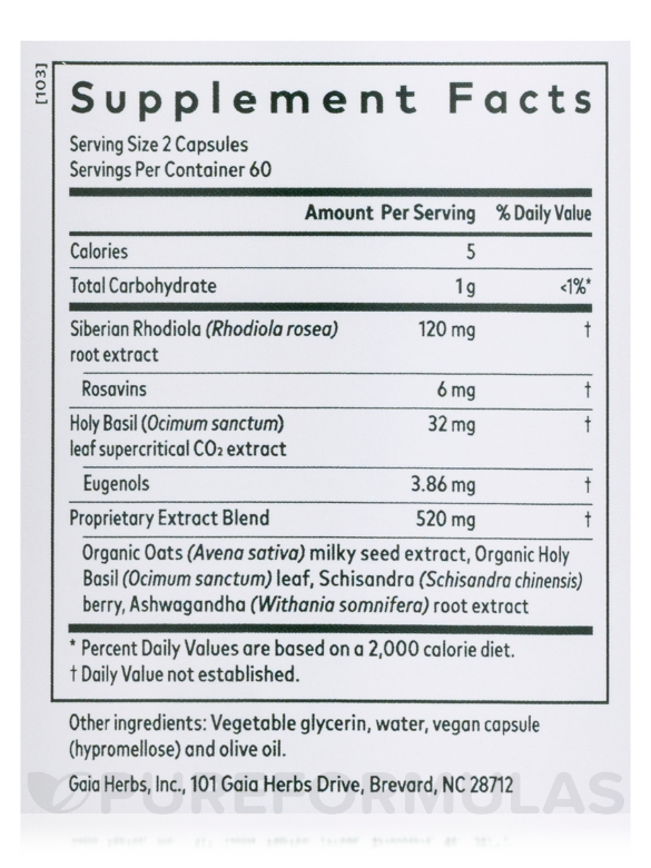 Daytime HPA - 120 Liquid Phyto-Caps - Alternate View 4