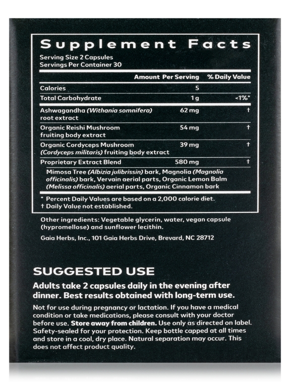 Adrenal Health® Nightly Restore - 60 Vegan Liquid Phyto-Caps® - Alternate View 7