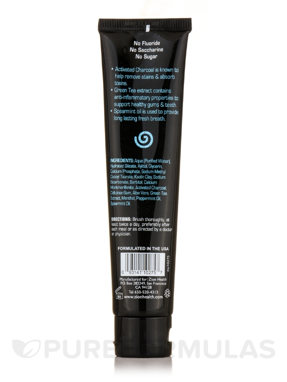 ClayBrite Activated Charcoal Mineral Toothpaste - 4 oz (120 Grams) - Alternate View 1