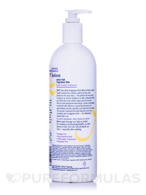 Extra Rich Fragrance Free Hand & Body Lotion - 16 fl. oz (473 ml) - Alternate View 2