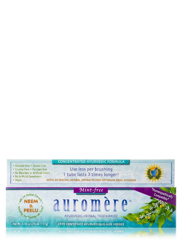 Ayurvedic Herbal Toothpaste - Pure Licorice Flavor (Mint Free) - 4.16 oz (75 ml / 117 Grams) - Alternate View 1