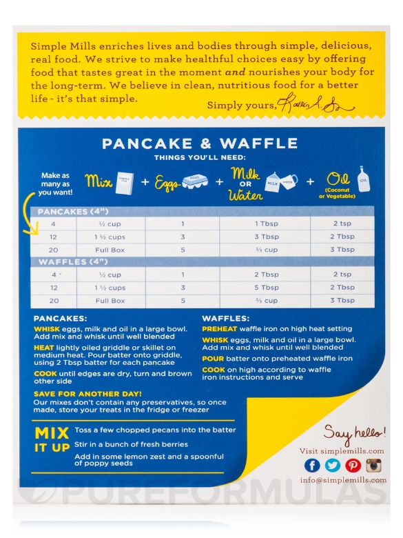 Almond Flour Pancake & Waffle Mix - 10.7 oz (303 Grams) - Alternate View 7