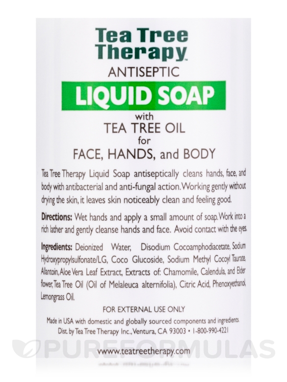 Antiseptic Liquid Soap - Tea Tree - 8 fl. oz (236 ml) - Alternate View 3