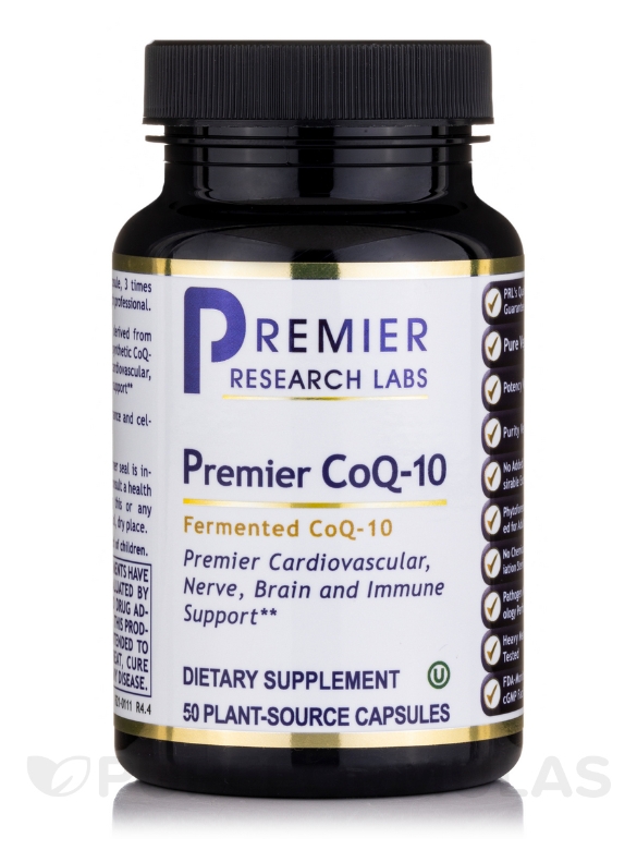 Premier CoQ-10 - 50 Plant-Source Capsules