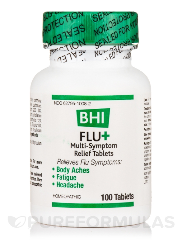 BHI Flu+ Multi-Symptom Relief Tablets - 100 Tablets