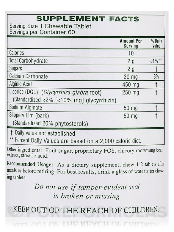 Acid Block (formerly GES-5) - 60 Chewable Tablets - Alternate View 3