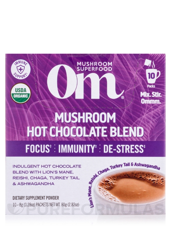 Organic Mushroom Hot Chocolate Blend - 10 Packets - Alternate View 3