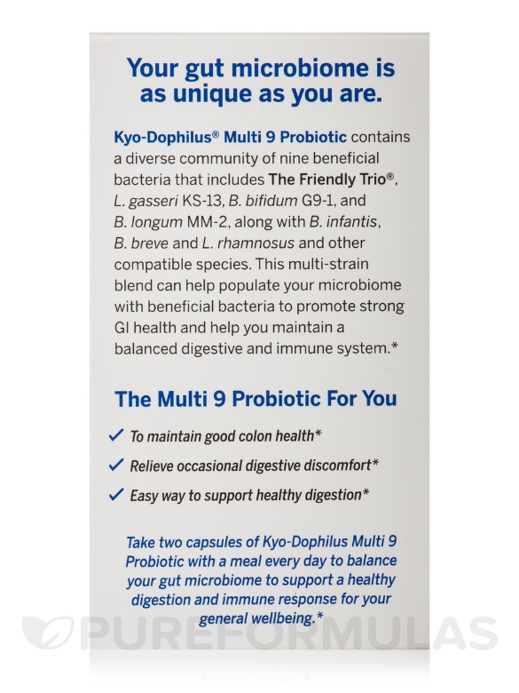 Kyo-Dophilus® Multi 9 Probiotic - 180 Capsules - Alternate View 6