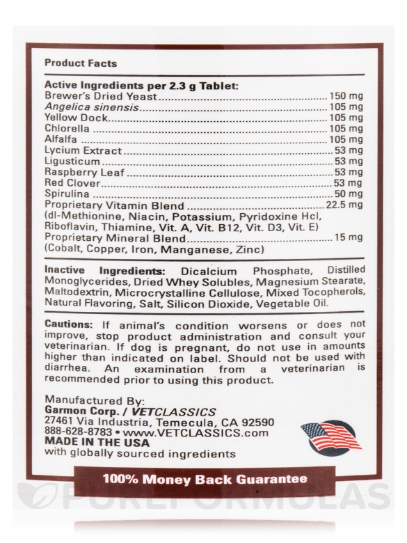 Blood & Energy for Dogs - 120 Chewable Tablets - Alternate View 4