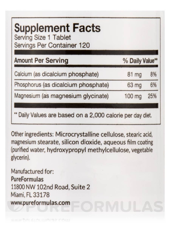 Magnesium Glycinate 100 mg - 120 Tablets - Alternate View 5