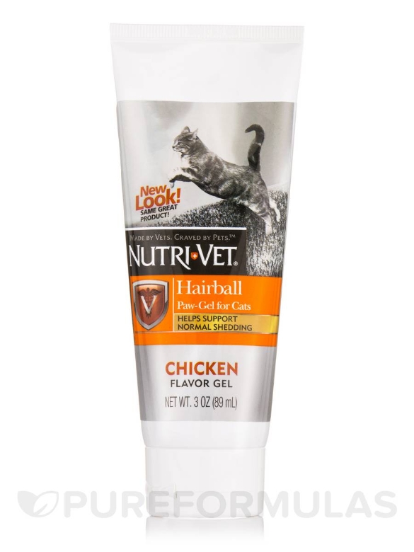 Hairball Paw-Gel for Cats (Chicken Flavor) - 3 oz (89 ml)