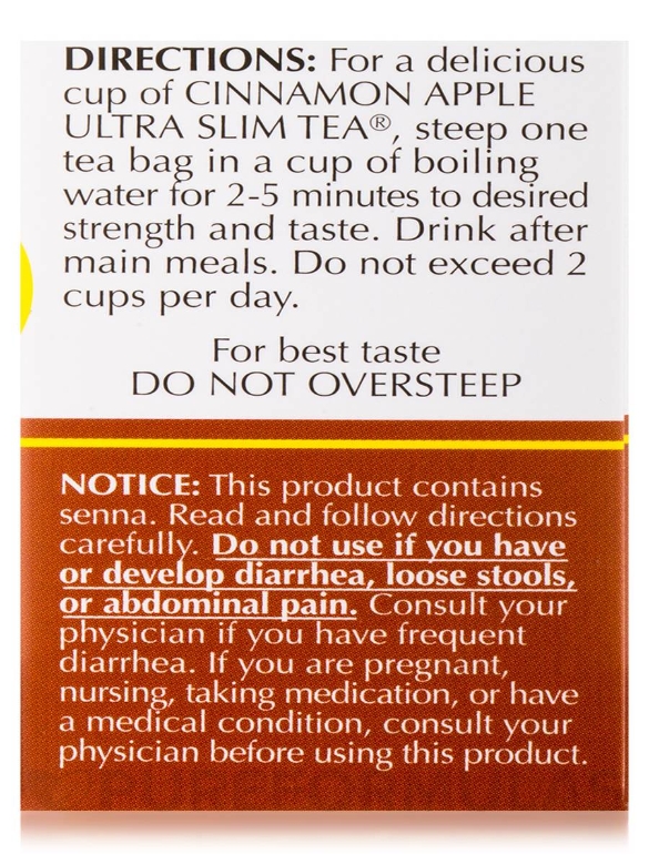 Ultra Slim Tea® Cinnamon Apple - 24 Tea Bags (1.69 oz / 48 Grams) - Alternate View 5