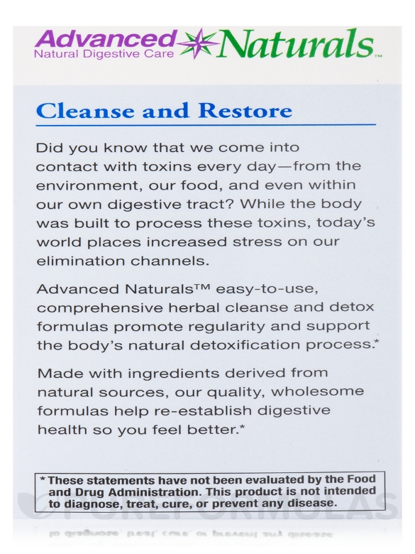 CleanseMax™ Advanced Total Body Cleanse - 30-Day Program - Alternate View 10