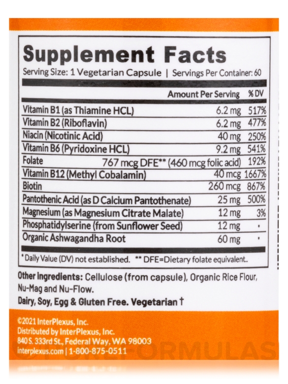 B-KalmPlexus™ - 60 Vegetarian Capsules - Alternate View 4