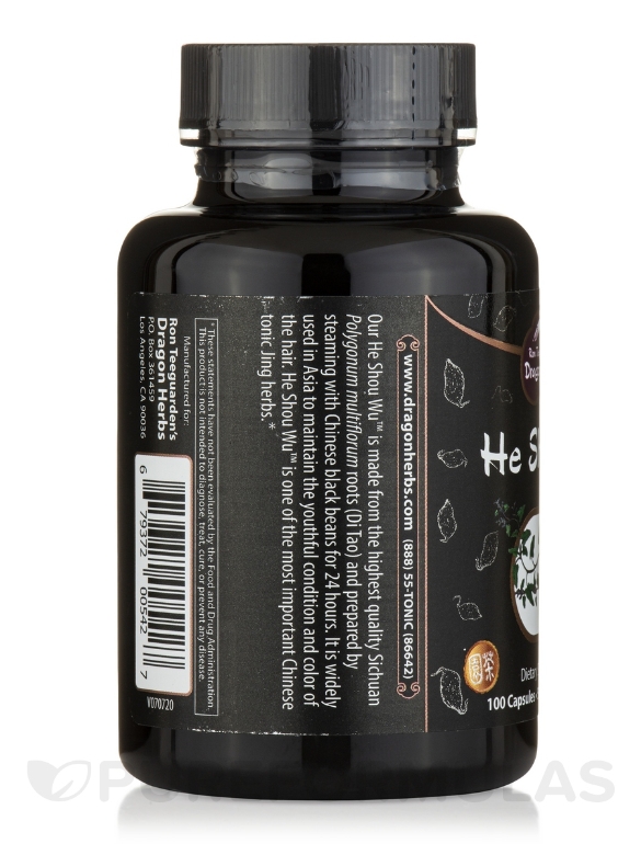 He Shou Wu™ - 100 Vegetarian Capsules - Alternate View 3