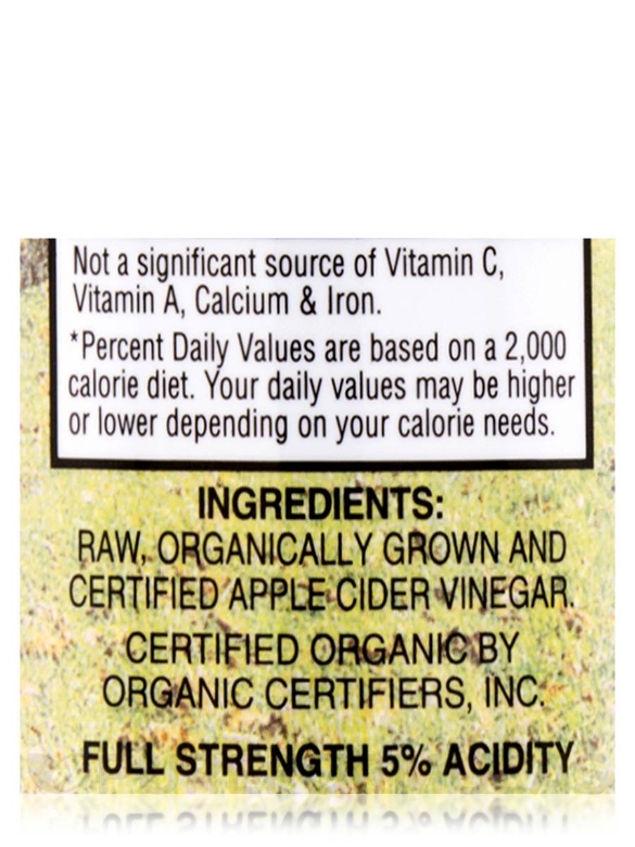 Organic - Raw Apple Cider Vinegar with Mother (Glass Bottle) - 16 fl. oz (473 ml) - Alternate View 4