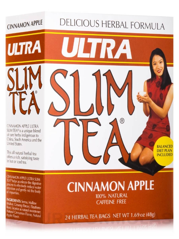 Ultra Slim Tea® Cinnamon Apple - 24 Tea Bags (1.69 oz / 48 Grams)