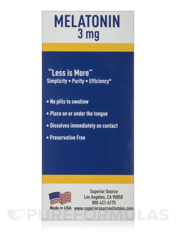 Melatonin 3 mg - 60 MicroLingual® Tablets - Alternate View 4