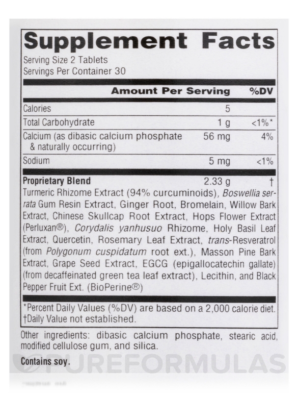 Inflama-Care 1165 mg - 60 Tablets - Alternate View 3