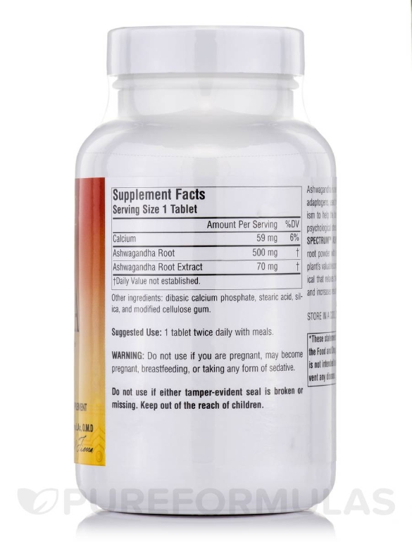 Full Spectrum Ashwagandha 570 mg - 120 Tablets - Alternate View 1