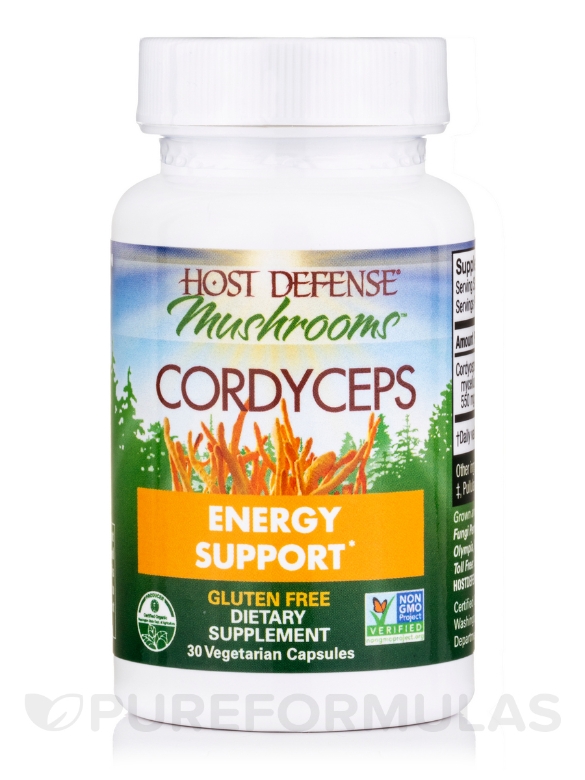 Organic Cordyceps - 30 Vegetarian Capsules - Alternate View 2