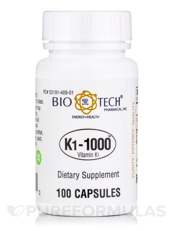 K1-1000™ (Vitamin K1) - 100 Capsules