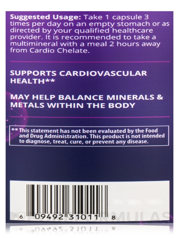 Cardio Chelate™ with EDTA - 180 Vegan Capsules - Alternate View 5