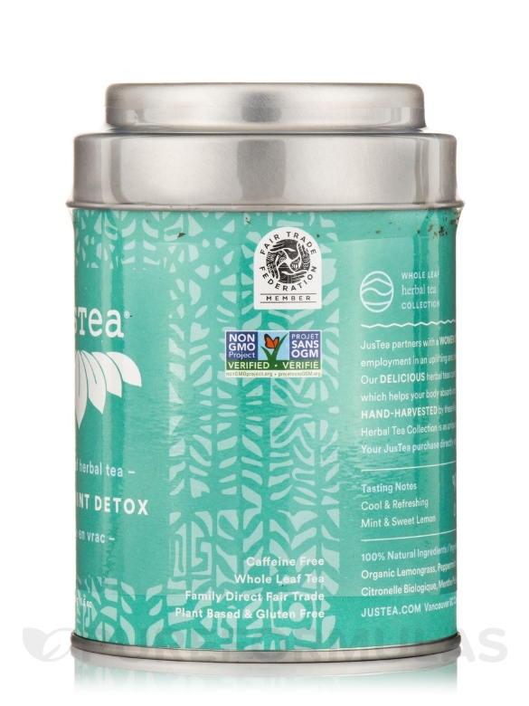 Peppermint Detox Tin - Loose Leaf Purple Tea - 1.6 oz (45 Grams) - Alternate View 1