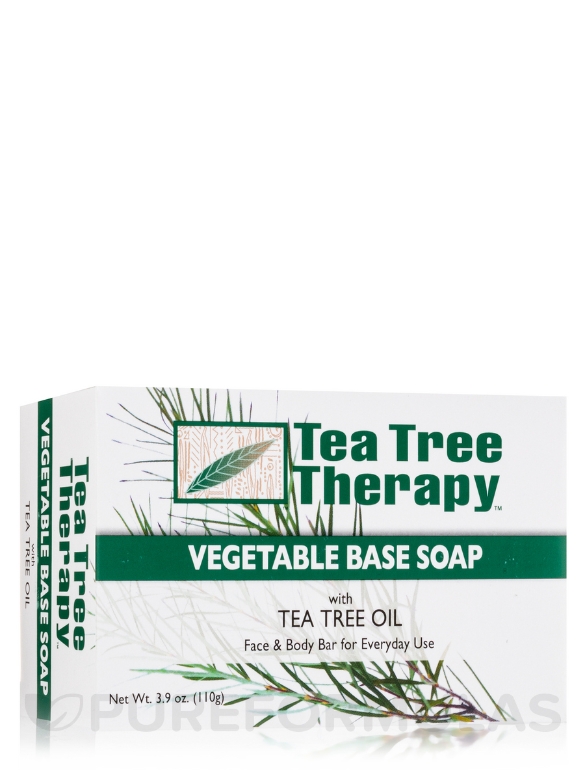 Vegetable Based Bar Soap with Tea Tree Oil - 3.9 oz (110 Grams)