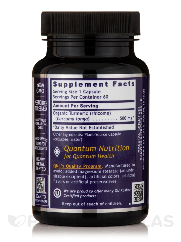 Quantum Turmeric - 60 Plant-Source Capsules - Alternate View 2